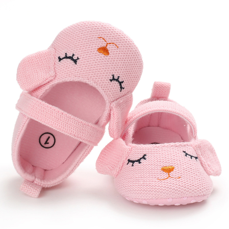 ჩვილის ვარდისფერი ყურებიანი ჩუსტები-11  Shoes