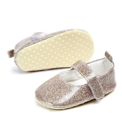 ჩვილის ოქროსფერი ” ბალეტკა “-1 Shoes