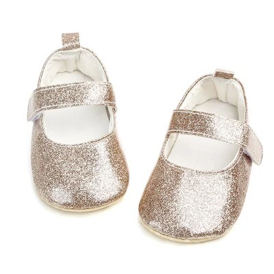 ჩვილის ოქროსფერი ” ბალეტკა “-1 Shoes