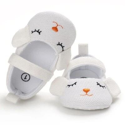 ჩვილის თეთრი ყურებიანი ჩუსტები-11 Shoes