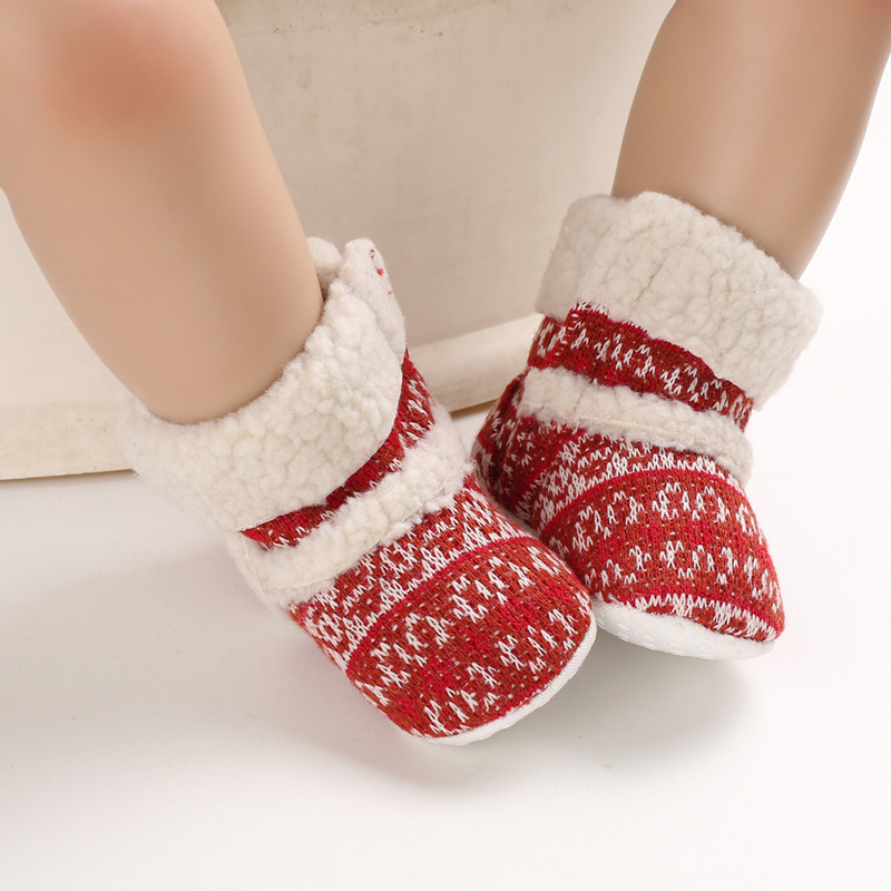 ჩვილის წითელი ფაჩუჩები Shoes