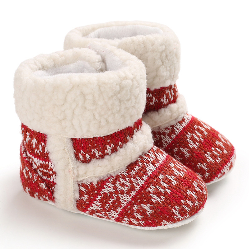ჩვილის წითელი ფაჩუჩები Shoes