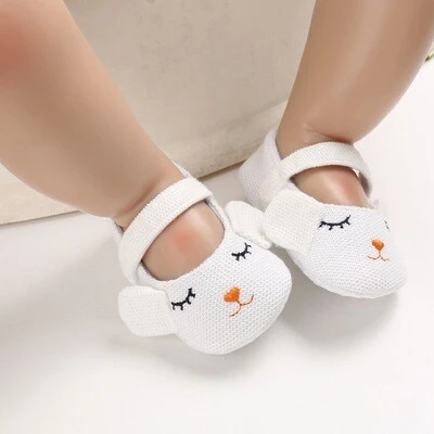 ჩვილის თეთრი ყურებიანი ჩუსტები-11 Shoes