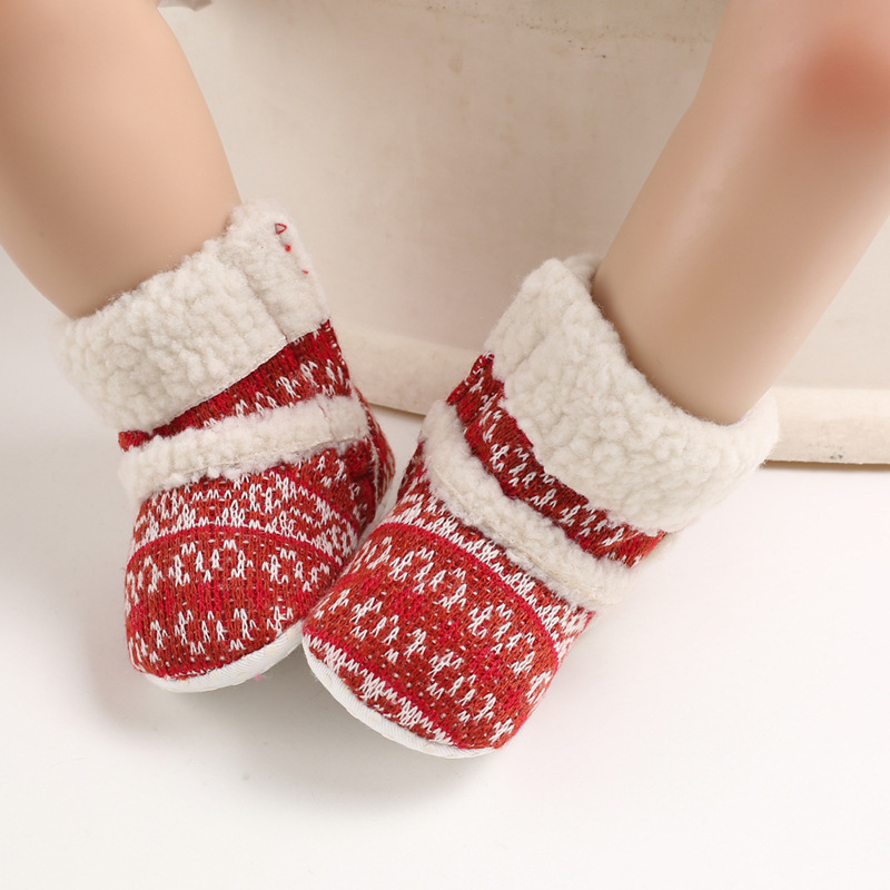ჩვილის წითელი ფაჩუჩები Shoes